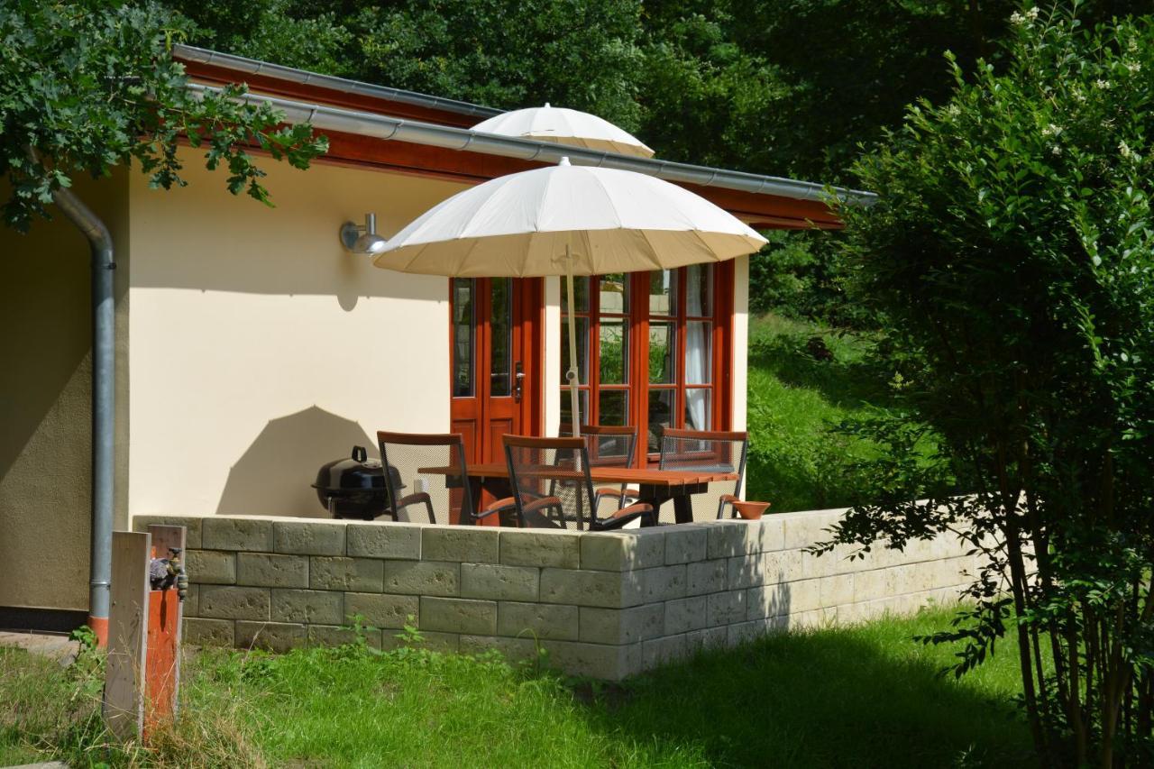Bungalows Am Waldessaum Bei Hohenzieritz Bagian luar foto